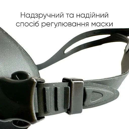 Маска для плавання Renvo Kariba Уні Anti-fog чорний OSFM (2SM100-01) - фото 5