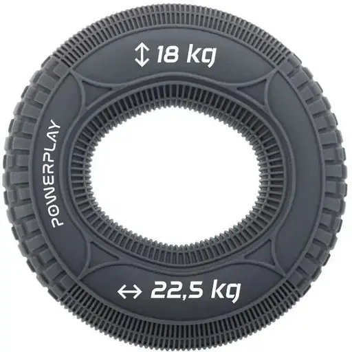 Еспандер кістьовий PowerPlay силіконовий PP-4330 Hand Grip Loops Medium 18-22,5-36 кг Сірий (PP_4330_Grey_(18-22.5kg)) - фото 1
