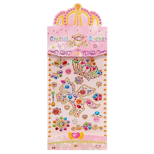 Наклейки декоративные "Кристаллы" XY-022-1 на планшетке