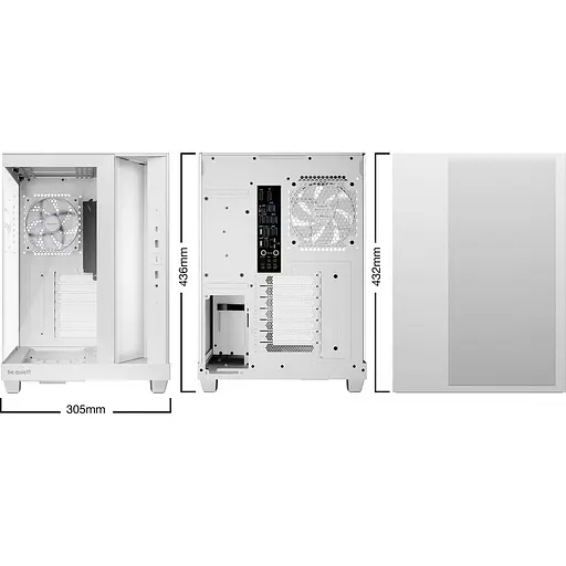 Корпус be quiet! Light Base 500 LX из закаленного стекла без блока питания, белый (BGW86) - фото 5