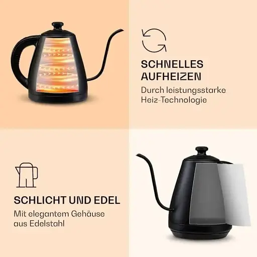 Электрочайник Klarstein Garcon 2000 Вт (10040347) Черный - фото 2