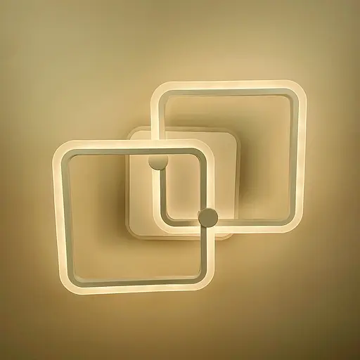 Стельова мінімалістична LED люстра в білому корпусі Line.F RGB підсвітка є - фото 4