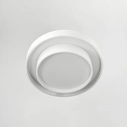 Люстра стельова у білому металевому корпусі Ø 50 см | Line F | Арт. MJ234-500 WT - фото 2