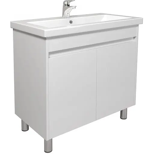 Тумба Мойдодир Сіті 80-U з умивальником Cosmopolitan 80 Білий підлогова/підвісна Білий - фото 1