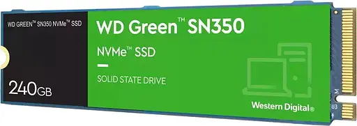 Накопичувач SSD Western Digital m.2 NVMe 500GB 2280 SN350 480 512 (WDS500G2G0C) - фото 1