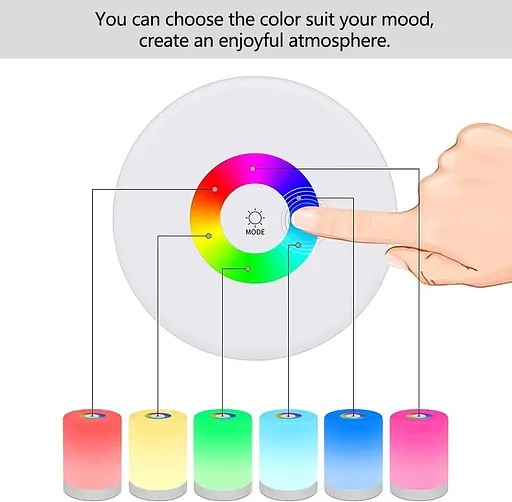 Светодиодный ночной светильник DIWUJI сенсорное управление USB - фото 6