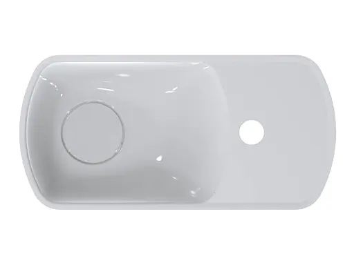 Умивальник Miraggio Helix L глянцевий 0001606, Білий - фото 4