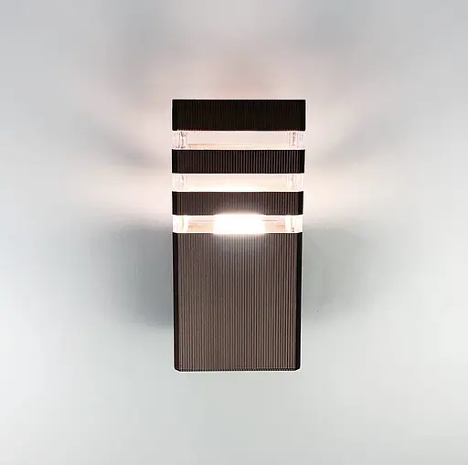 Вуличний настінний світильник в кольорі Coffee 23х11 см | Line F | Арт. 8024-1W CF - фото 3