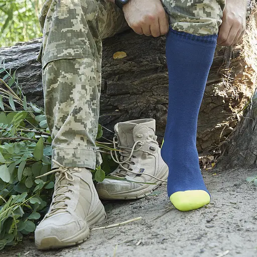 Носки DexShell Ultra Thin Crew NL водонепроницаемые L синие - фото 11