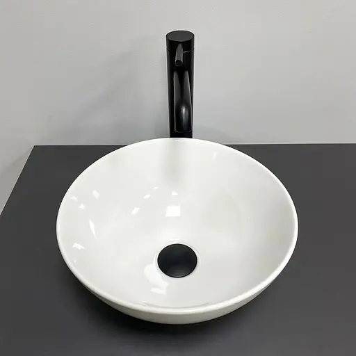 Умивальник VBI Amalfi white glossy накладний VBI-013402, Білий - фото 4