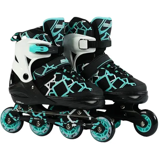 Ролики, розмір 42-45, PU колеса, без гальма, устілка 27-29 см, діаметр коліс 7 см