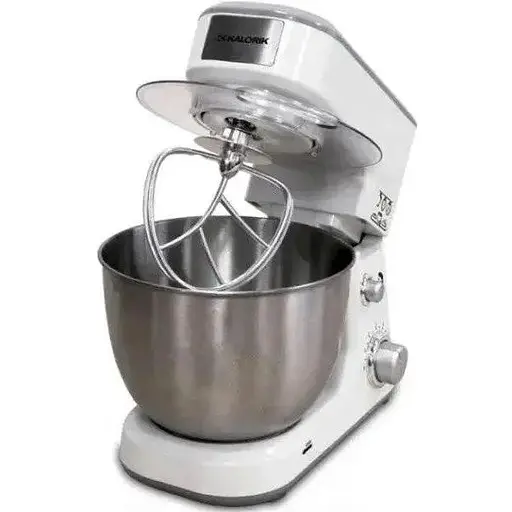 Стационарный миксер тестомес Rainberg RB-8082 с металлической чашей планетарное вращение 5л 3200Вт Белый - фото 4