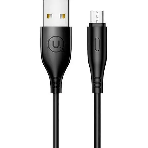 Кабель Usams U18 Round USB-A to Micro-USB 2A Black [66985]