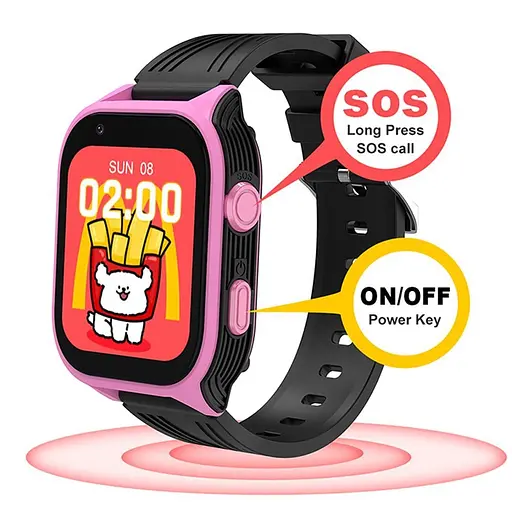 Детские смарт-часы Lemfo D8M 4G розовый - фото 8