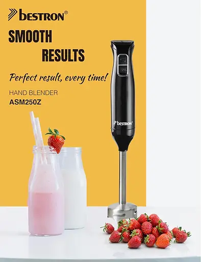 Ручний блендер Bestron ASM250Z чорний - фото 2