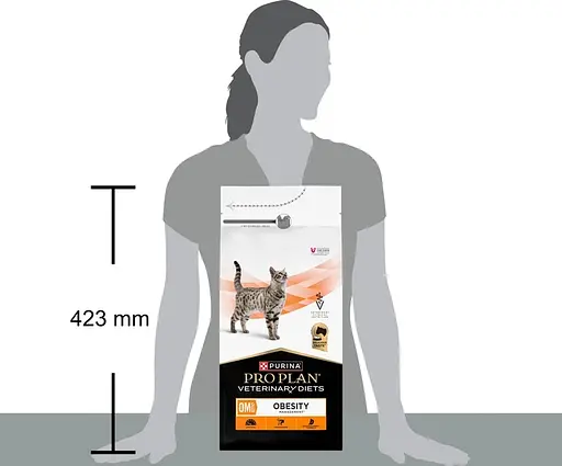 Сухой диетический корм Purina Pro Plan для взрослых кошек для снижения избыточной массы тела VETERINARY DIETS OM Obesity Management St/Ox с курицей 1,5 кг - фото 5