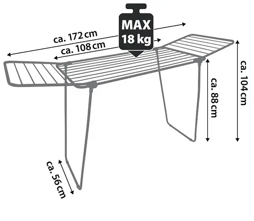 Сушилка для белья напольная Casa Si Pluto 18m Silver (CS92748Q05) - фото 4