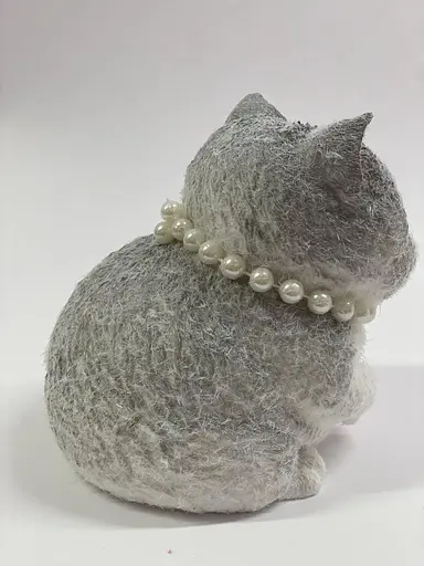 Антистрес сквіш A-Toys котик великий 20 см сірий тянучка - фото 2