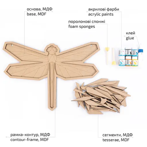 Набір для творчості Rosa Talent 3D картина панно-мозаїка Бабка 2 МДФ 46х32 см - фото 3