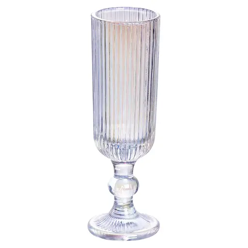 Набір келихів для шампанського 6 штук 160 мл скляні келихи на високій ніжці Хамелеон Yiwu HP7116RB - фото 2