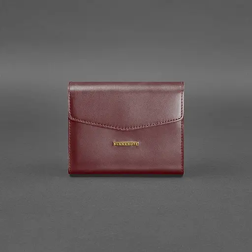 Жіноча шкіряна сумка поясна / кроссбоді Mini бордова - фото 9