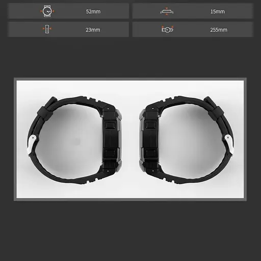 Чоловічий спортивний годинник Skmei 1367 (Чорний з білим) - фото 7