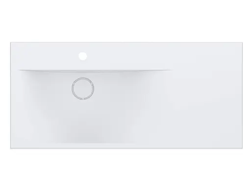 Умивальник Miraggio Viola 1000 L matt 0002659, Білий матовий - фото 2