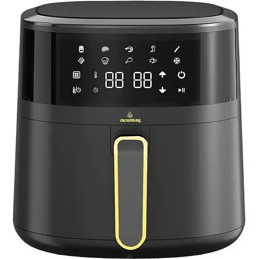 Аерофритюрниця безмасляна Crownberg CB-5550 на 5л електрична з сенсорним керуванням 2000Вт Чорний - фото 1