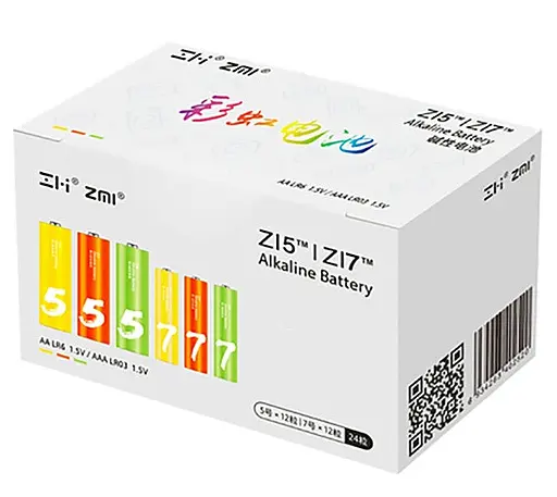 Батарейки ZMI batteries 24pcs (AAA 12pcs и AA 12pcs) (3059770) - фото 2