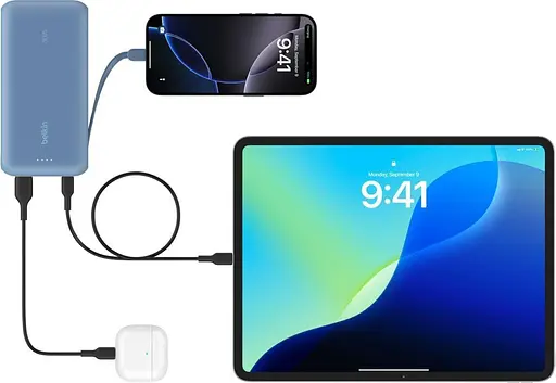 Павербанк Belkin Blue 20 000 mAh / 20 Вт (BPB024HQBL) - фото 5