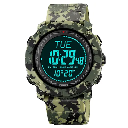 Наручний годинник чоловічий 2095CMGN Camo Green Skmei acs0030294 - фото 2