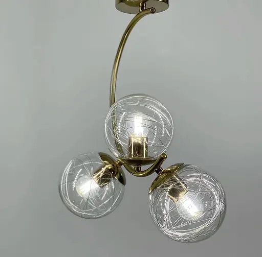 Люстра в форме полумесяца в цвете корпуса латунь Ст. 068/3 AB | Line F - фото 3