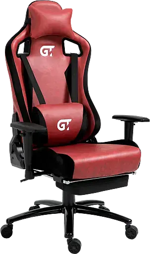 Геймерское кресло GT Racer черное с красным (X-5107 Black/Coral) - фото 5