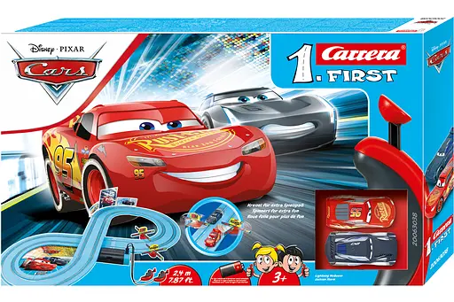 Гонная трасса детская First Disney Pixar Cars – 2,4 м героями мультфильма "Тачки"