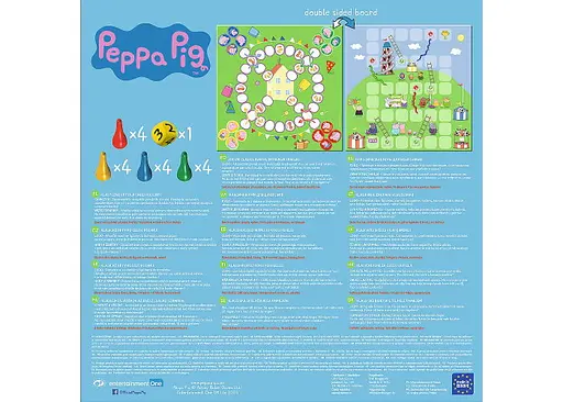 Настольная игра Trefl Лудо 2 в 1. Свинка Пеппа (Ludo 2 in 1: Peppa Pig) (02067) - фото 2