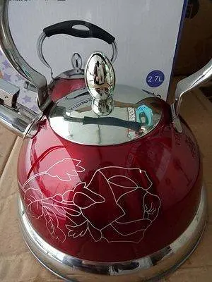 Якісний металевий чайник зі свистком з нержавіючої сталі для газової плити А-Плюс чайник нержавійка - фото 5