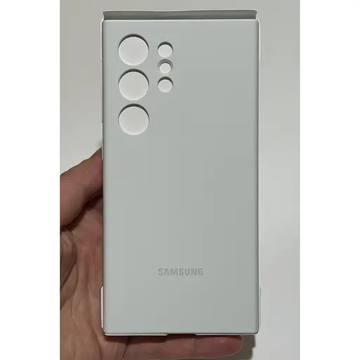 Оригинальный силиконовый чехол Samsung Silicone Case для Samsung Galaxy S24 Ultra (S928) White EF-PS928TWEGWW  - фото 6