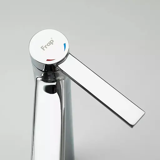 Змішувач для умивальника високий литий вилив хром Frap F1067-2 Хром - фото 3