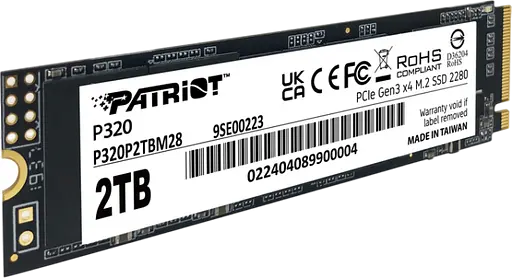 SSD M.2 накопичувач Patriot P320 2TB (P320P2TBM28)