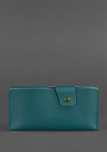 Кожаный портмоне-купюрник 8.0 зеленый - фото 2