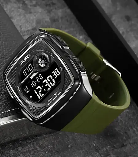 Годинник чоловічий наручний спортивний Skmei 2208 (Зелений) - фото 4