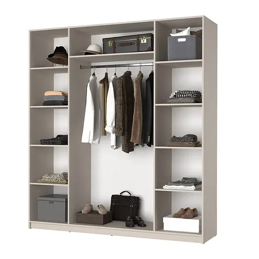 Шафа 4-дверна MebelStar Оскар ДСП BG, стандарт 200x52x220 см Дуб сонома (MBS-4717) - фото 2