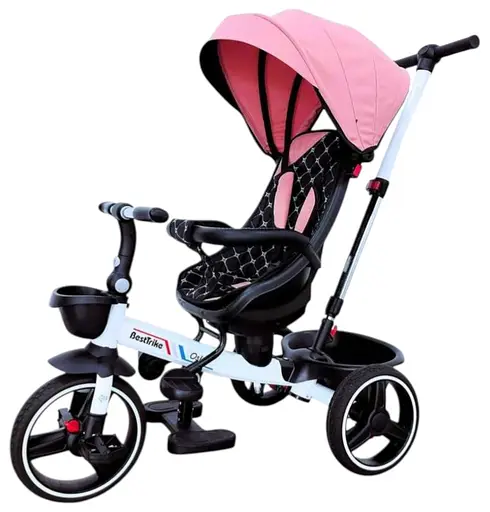 Велосипед 6390 – 16-002 "Oscar" BestTrike, колеса PU, складане кермо, з батьківською ручкою, в коробці (6800065160022) - фото 1