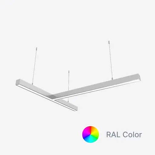 Світлодіодний світильник X-LED 80ВТ Т-подібний ral (840*815*43) LSNT-80c - фото 1