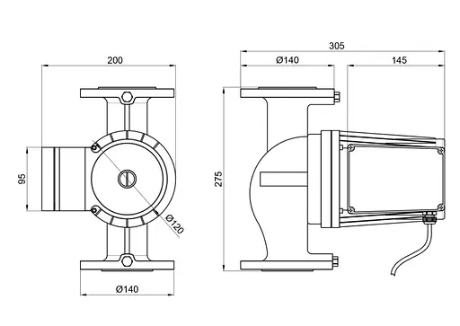 Циркуляционный насос Thermo Alliance LPA50-14-1000 фланцевый LPA50141000 - фото 4