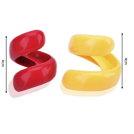 Набір ручних ножів із харчового пластику для нарізки сосисок - 2 шт., A-plus 83597 - фото 3