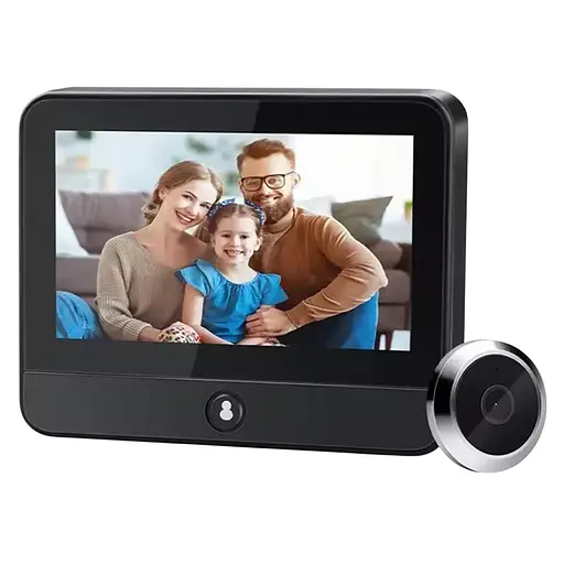 Видеоглазок Nectronix A15 Tuya app Wifi с 4.3'' монитором с невидимой подсветкой и записью 