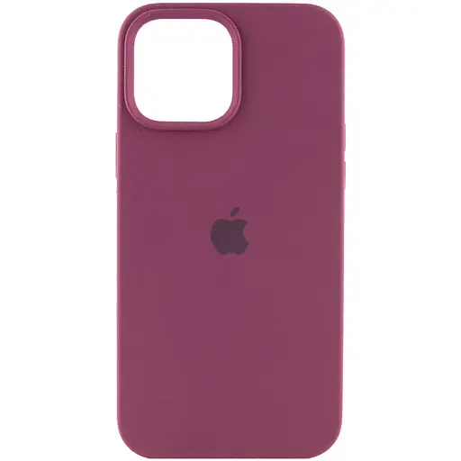 Чохол Silicone Case Full Protective (AA) для Apple iPhone 16 Pro (6.3) Бордовий / Plum - фото 1