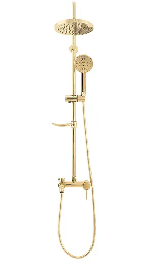 Душова система Rea Luis gold з мильницею в комплекті REA-P7006, Золотий - фото 4