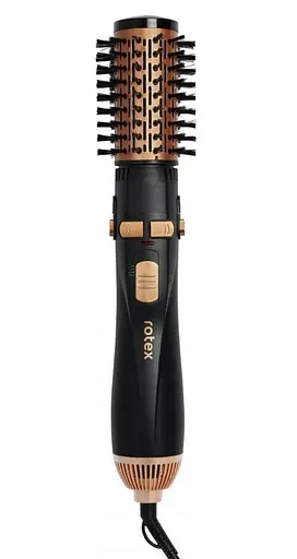 Фен щітка браш для волосся 4 в 1 Rotex RHC490-T гребінець, що обертається, стайлер з турмаліновим покриттям 1200 Вт - фото 4